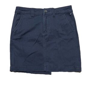 Aeropostale Navy Blue Cotton Spandex Skirt Women Size 00